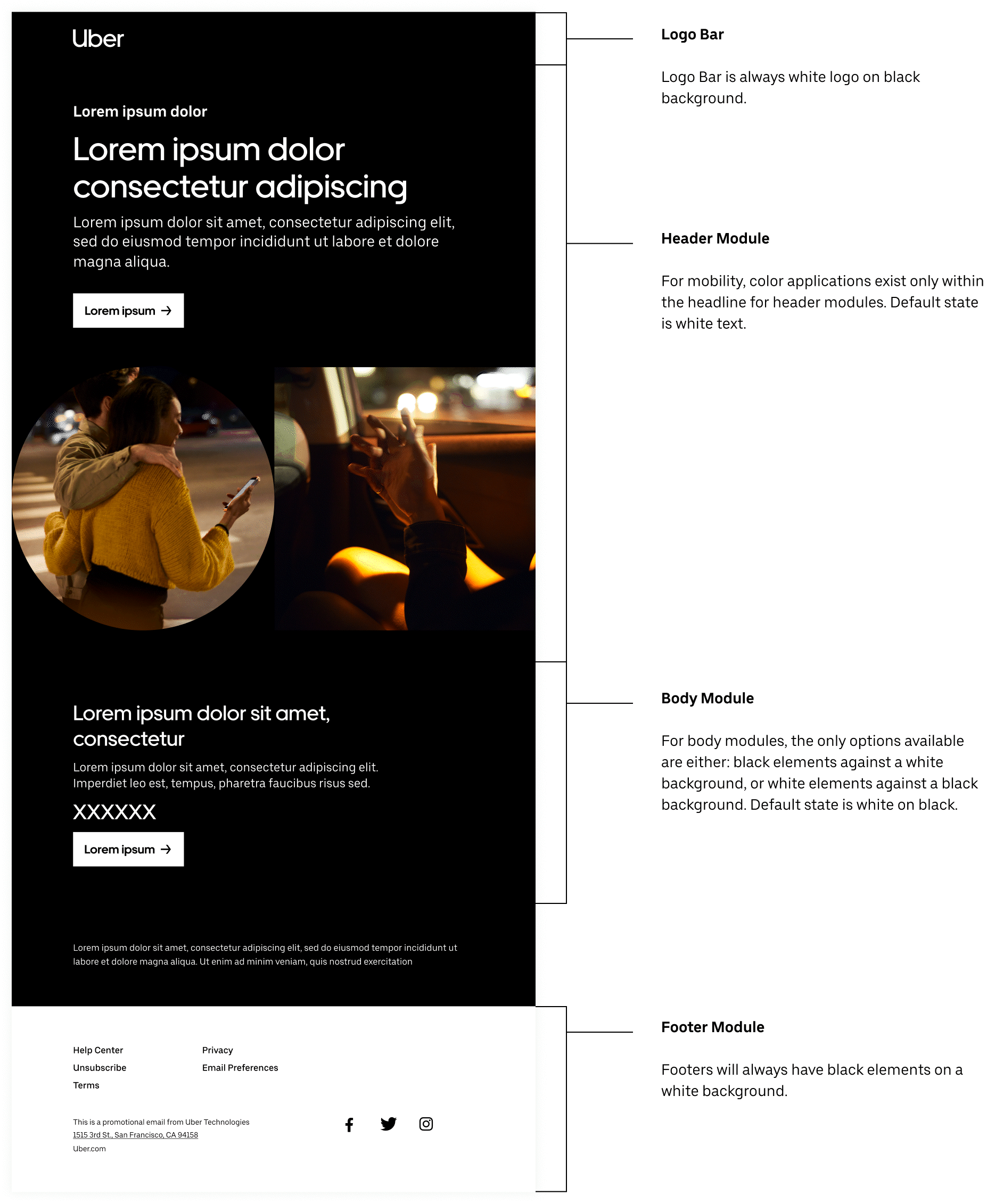 Mobility email module color variance